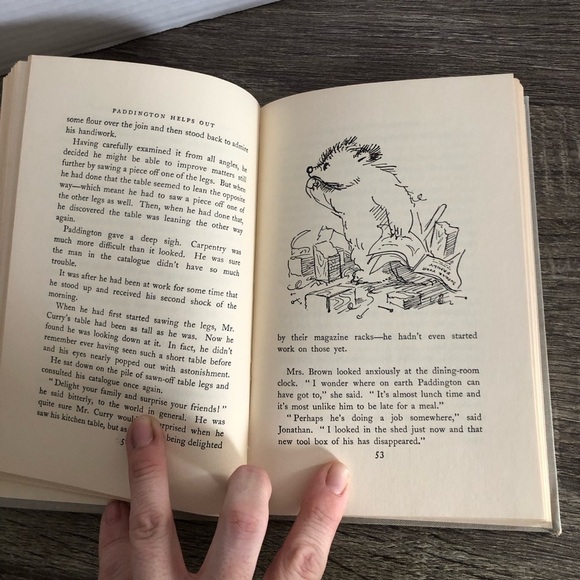 1960 Paddington Helps Out Hardcover Book - Picture 5 of 9
